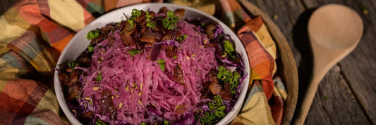 Smoked And Braised Red Cabbage