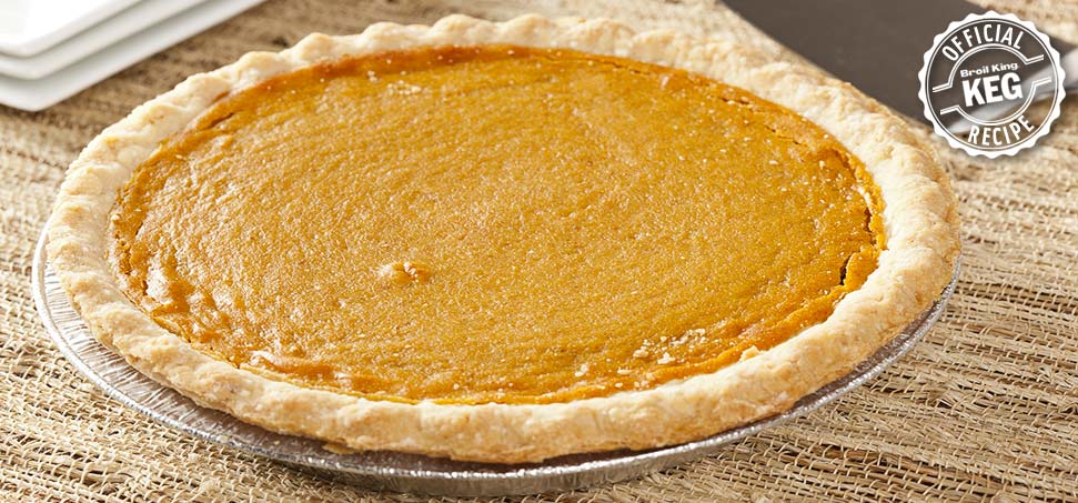 pumpkin pie on the grill