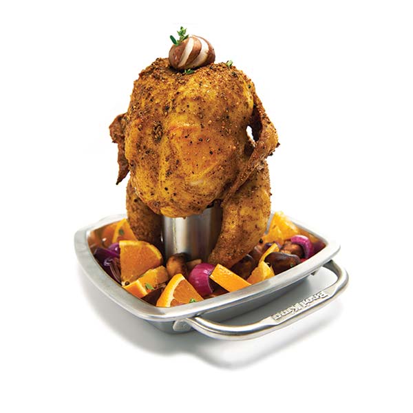 rotissoire poulet ,Grille-poulet avec récipient pour aromates, RUIDA