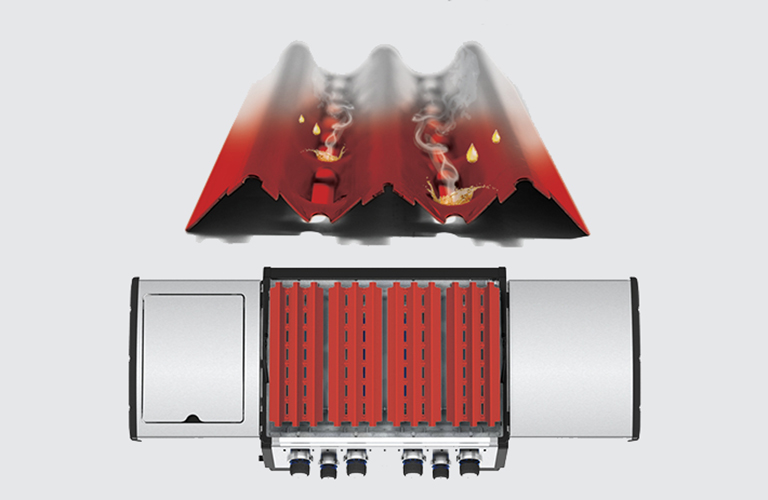 Vulcano Ferraboli Gas Barbecue with Lava Stone and Grigliandola to Avoid  Grease Drop on Grill