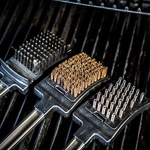 Cast iron grill brush best sale